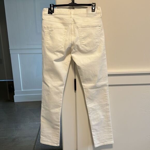 NWT! Abercrombie & Fitch Athletic Skinny Stretch White Distressed Jeans Sz 29x32 - Picture 2 of 14